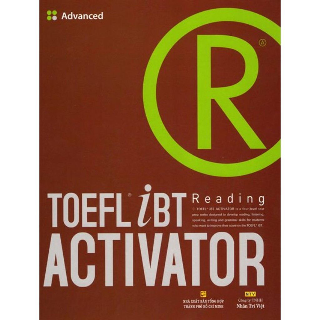 Sách - TOEFL iBT Activator Reading - Advanced - NTV | Shopee Việt Nam