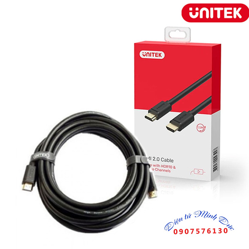 Cable HDMI - Dây Cáp HDMI Unitek 1.5m Y-C137 (Hàng chính hãng) | Shopee ...