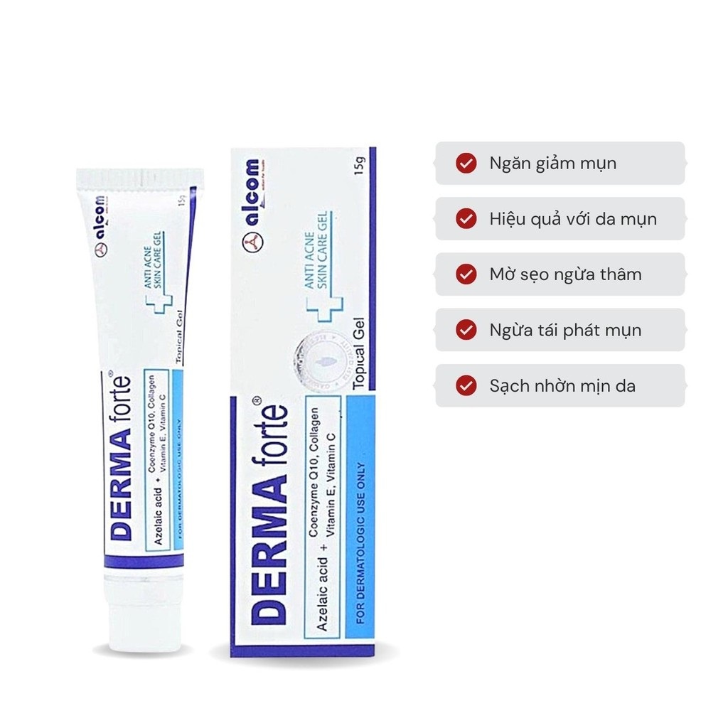 Ảnh Gel Giảm Mụn, Thâm Sẹo Và Dưỡng Da Gamma DERMA FORTE Gel 15g 2