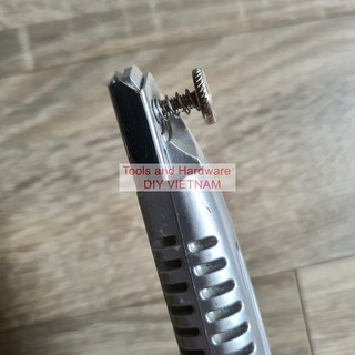 Dao rọc giấy K-8743 bạc cam và K-8748 bạc hãng Kapusi cao cấp, BH 12 tháng