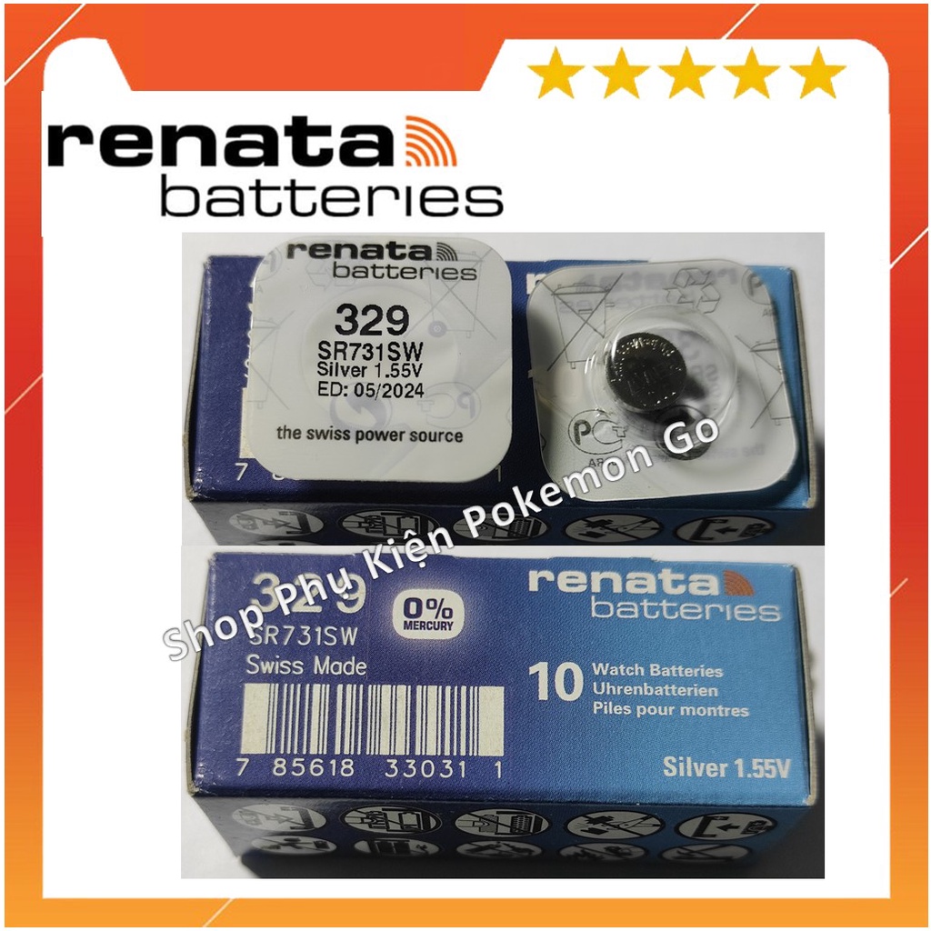 Renata Uhrenbatterie SP 339 / SR614SW – 1,55 V, Schweizer Qualität, Lange Haltbarkeit