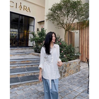 Áo sơmi buộc hông chất mát Yến Tee Shop