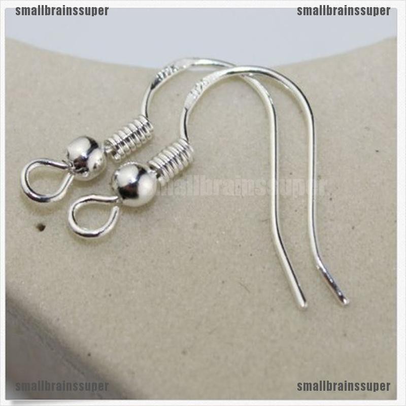Set 100 móc khuyên tai bạc 925 tự thiết kế thời trang DIY
