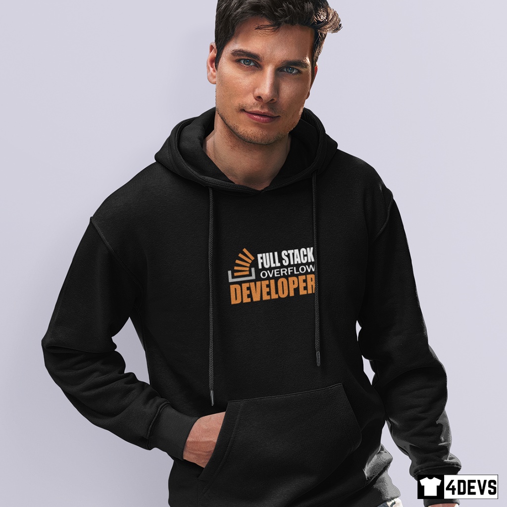 Áo Hoodie nam FullStack Overflow Developer dành cho Lập trình viên ...