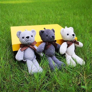 DELMERHOME Gấu Đồ Chơi Nhồi Bông 15cm Chìa Khóa Dễ Thương Mặt Dây Chuyền Đồ Chơi Trang Trí Tiệc Cưới Trang Trí Thú Nhồi Bông