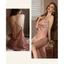 SX835 – Váy ngủ lụa 2 dây cổ đổ thiết kế hở lưng sexy quyến rũ, đầm ngủ vải lụa Satin thoáng mát