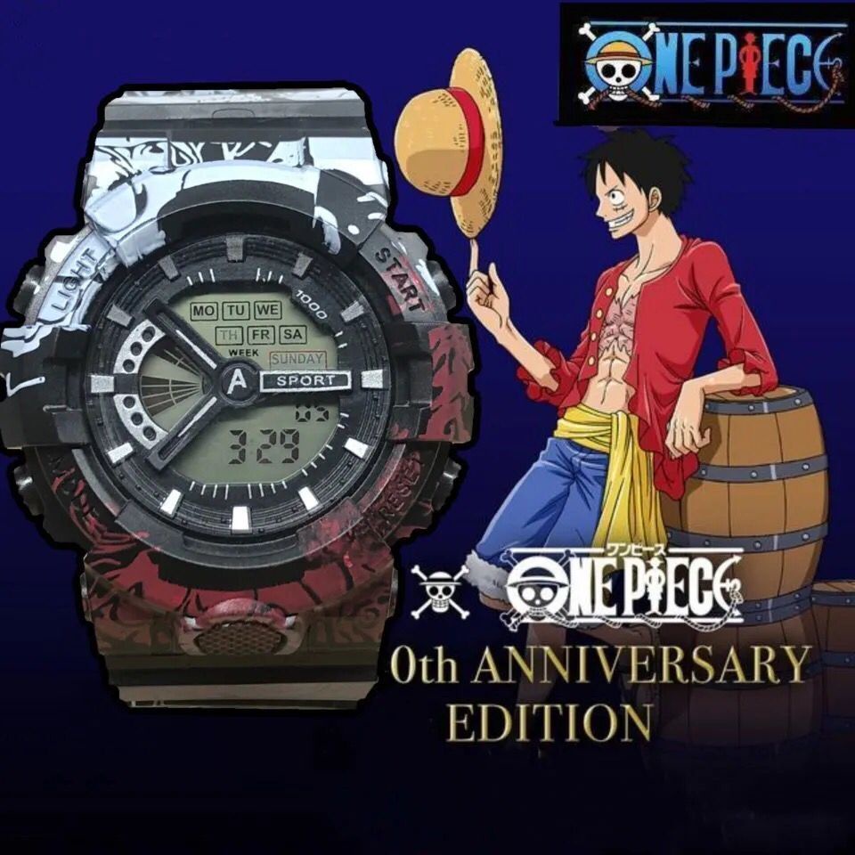 Đồng Hồ Điện Tử Đèn Led Casio Anime One Piece HT3 Cho Trẻ Em