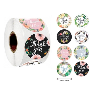 Set 500 Miếng Dán Chữ Thank You Trang Trí Hộp Quà Giáng Sinh