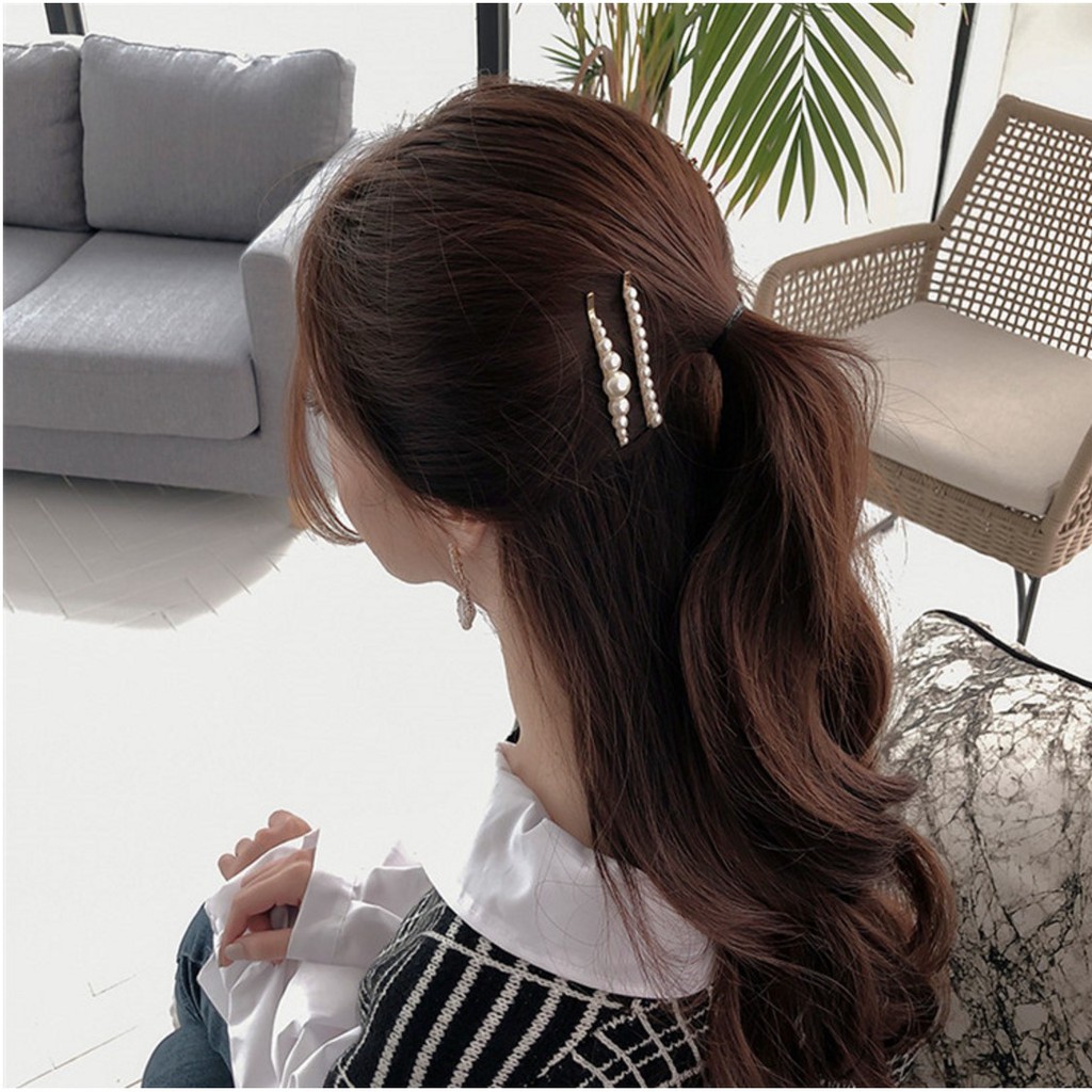 Kẹp tóc ngọc trai nhân tạo Hàn Quốc Siêu rẻ