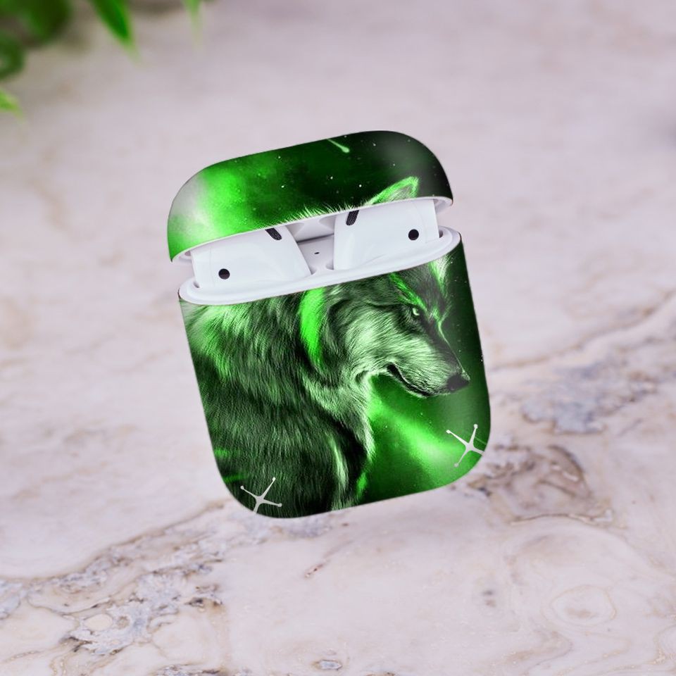 Miếng dán skin cho AirPods in hình con vật - dvz013 (AirPods 1, 2, 3, Pro, i12)