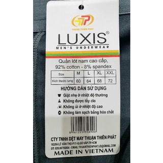 [XL, XXL] QUẦN LÓT NAM ĐÙI LUXIS
