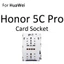 Sim Micro SD Khay Đựng Thẻ Ổ Cắm Đầu Nối Khe Cắm Cho HuaWei Honor 6C 5C Pro Enjoy 6S Hộp Đựng Adapter Đầu Đọc Giá Đỡ Thay Thế Các Bộ Phận
