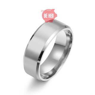 Nhẫn titan nam nữ - nhẫn nam bền màu - Trang sức Bé Heo BHN119