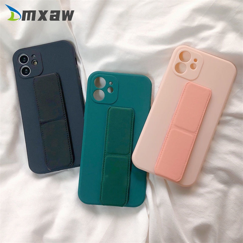 Ốp Điện Thoại TPU Mềm Màu Trơn Có Giá Đỡ Từ Tính Cho Samsung Galaxy Note 20 Ultra 10 Plus Lite A72 A33 5G