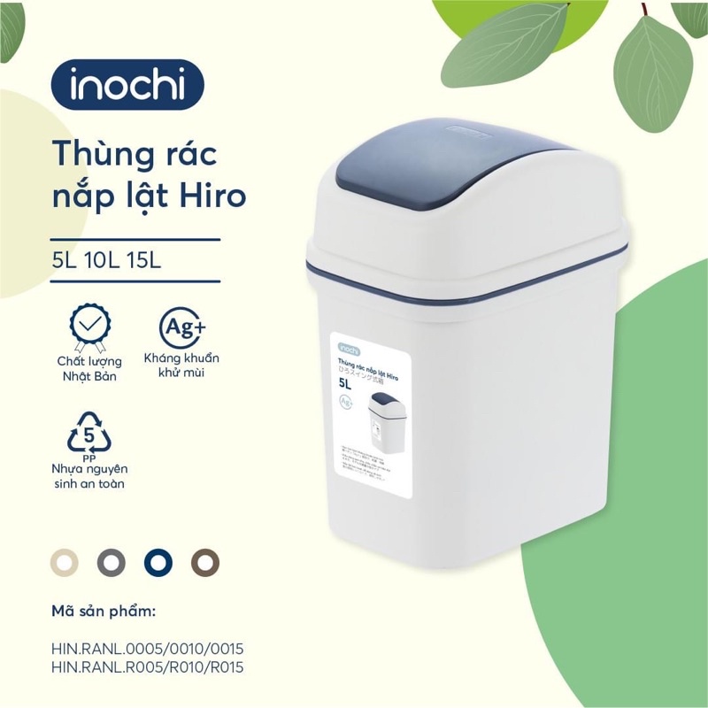 Thùng Đựng Rác Nắp Lật, Sọt Rác Nhựa Inochi Cao Cấp, Túi Rác Tự Hủy ...