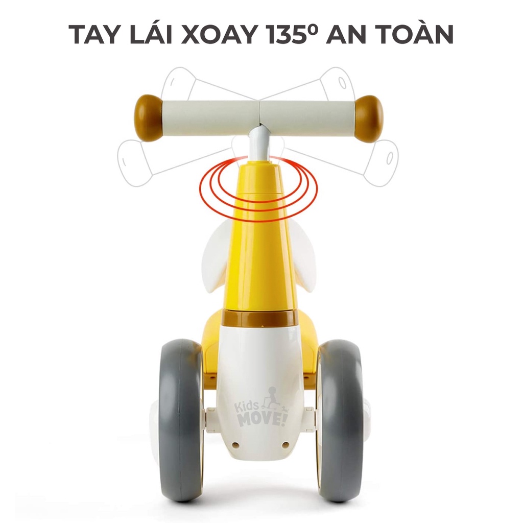 Ảnh Xe chòi chân 3 bánh cao cấp Roadstar Disney cho bé từ 1-3 tuổi - Bản cao cấp yên da mềm 3