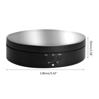 3  Electric Rotating Display Stand Mirror Turntable Jewelry Holder