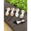 Giày sandal nữ cao gót 3 phân mũi vuông Annmodels phối quai ngang gót vuông kiểu dáng basic_A15