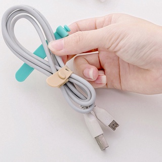 Set 4 dây quấn dây tai nghe cáp sạc bằng silicon nhiều màu
