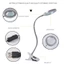 Kính lúp phóng đại 8X có đèn LED có kẹp linh hoạt 360 độ