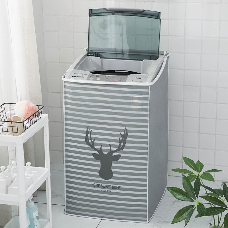 #Bọc trùm máy giặt cửa trên/cửa ngang chống thấm cao cấp loại họa tiết 20 ntt95