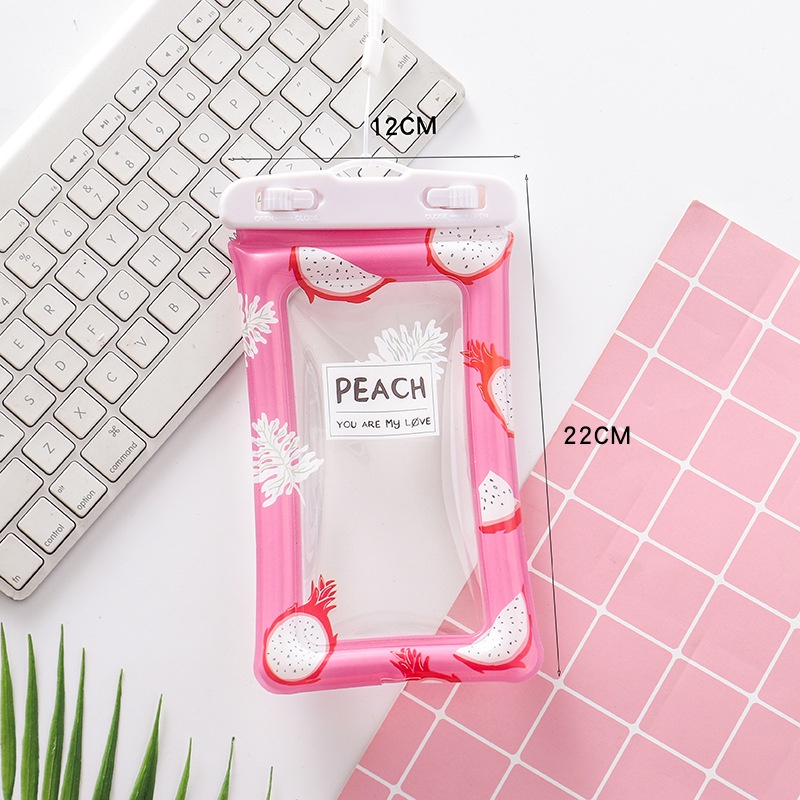 Túi bao chống nước  đựng điện thoại đi du lịch có Khoá Zip và phao nổi tiện lợi