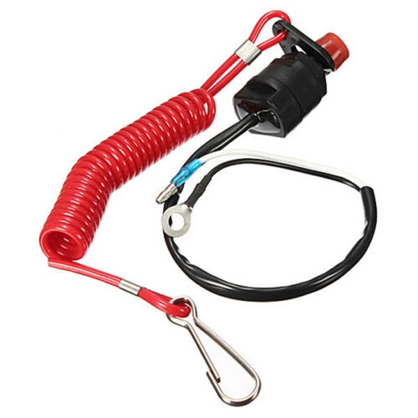Thuyền Động Cơ Khẩn Cấp Kill Stop Switch Cho Yamaha / Tohatsu Outboard Stop Kill Switch Cắt Công Tắc Với Dây Buộc An Toàn