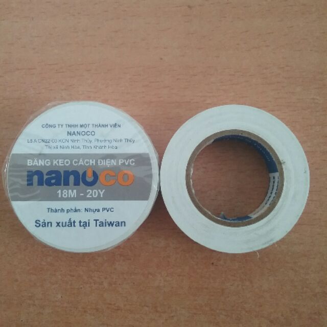 Băng keo điện Nano loại dày 20y màu trắng đen | Shopee Việt Nam
