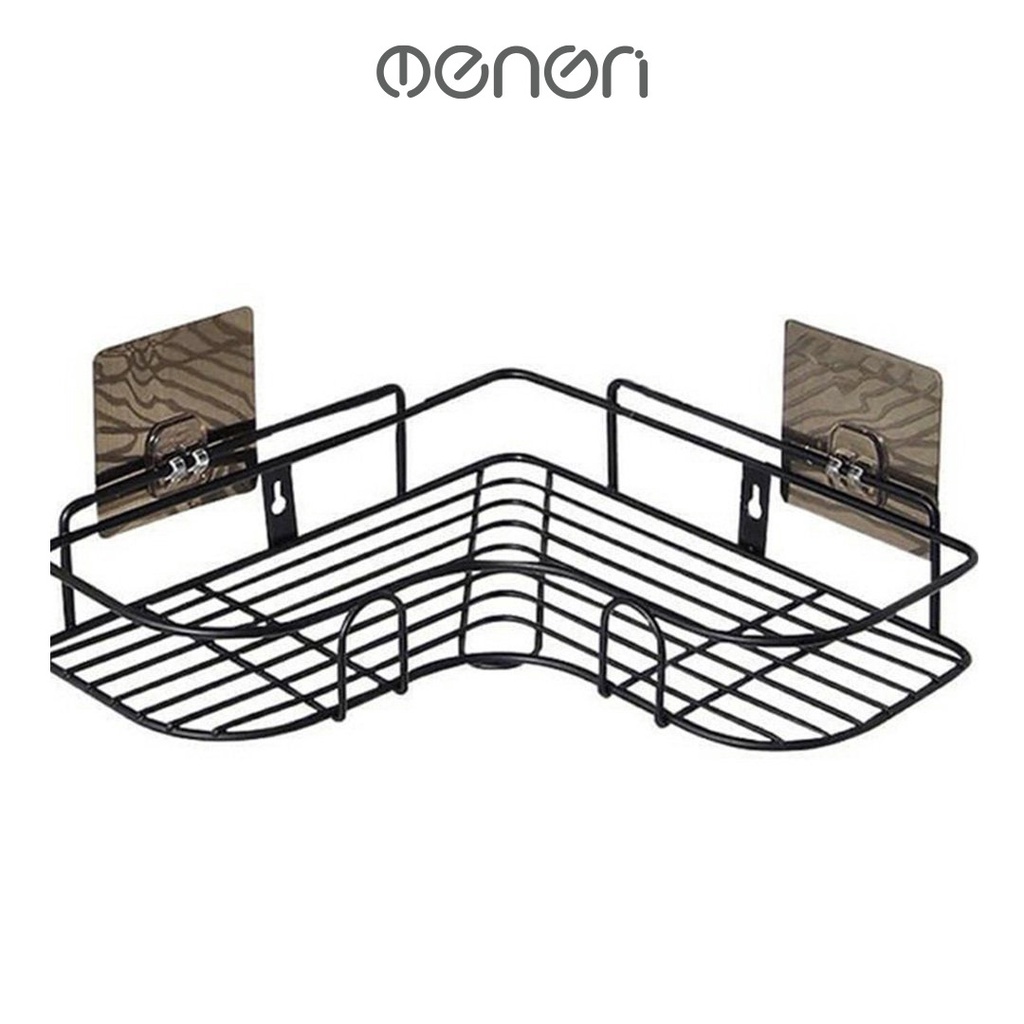 Ảnh Kệ Góc Dán Tường Để Đồ Nhà Tắm Chất Liệu Thép Không Rỉ - OENON 1