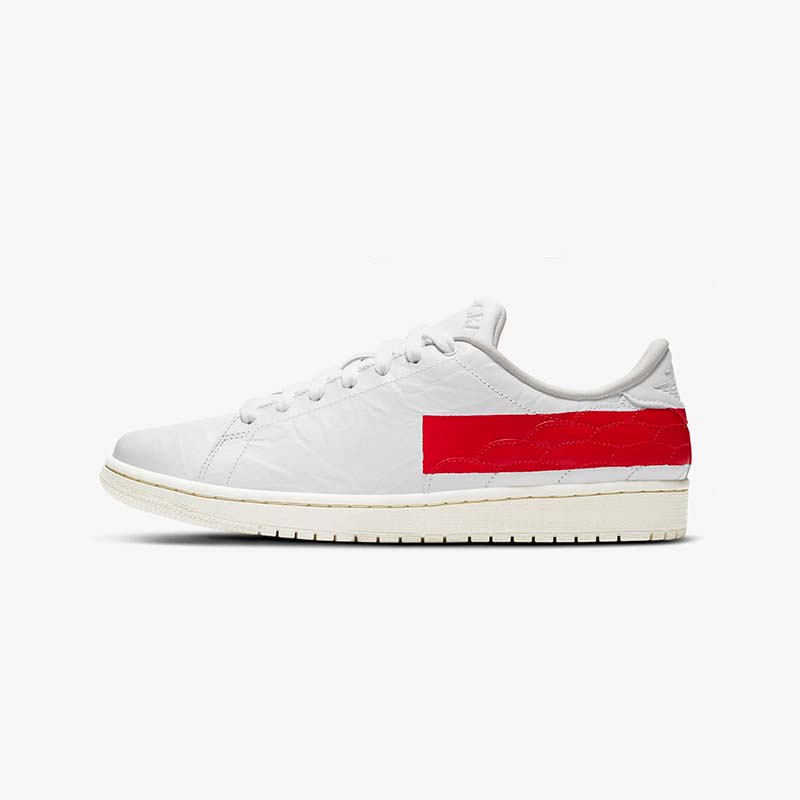Giày thời trang Nike Air Jordan Centre Court White University Red