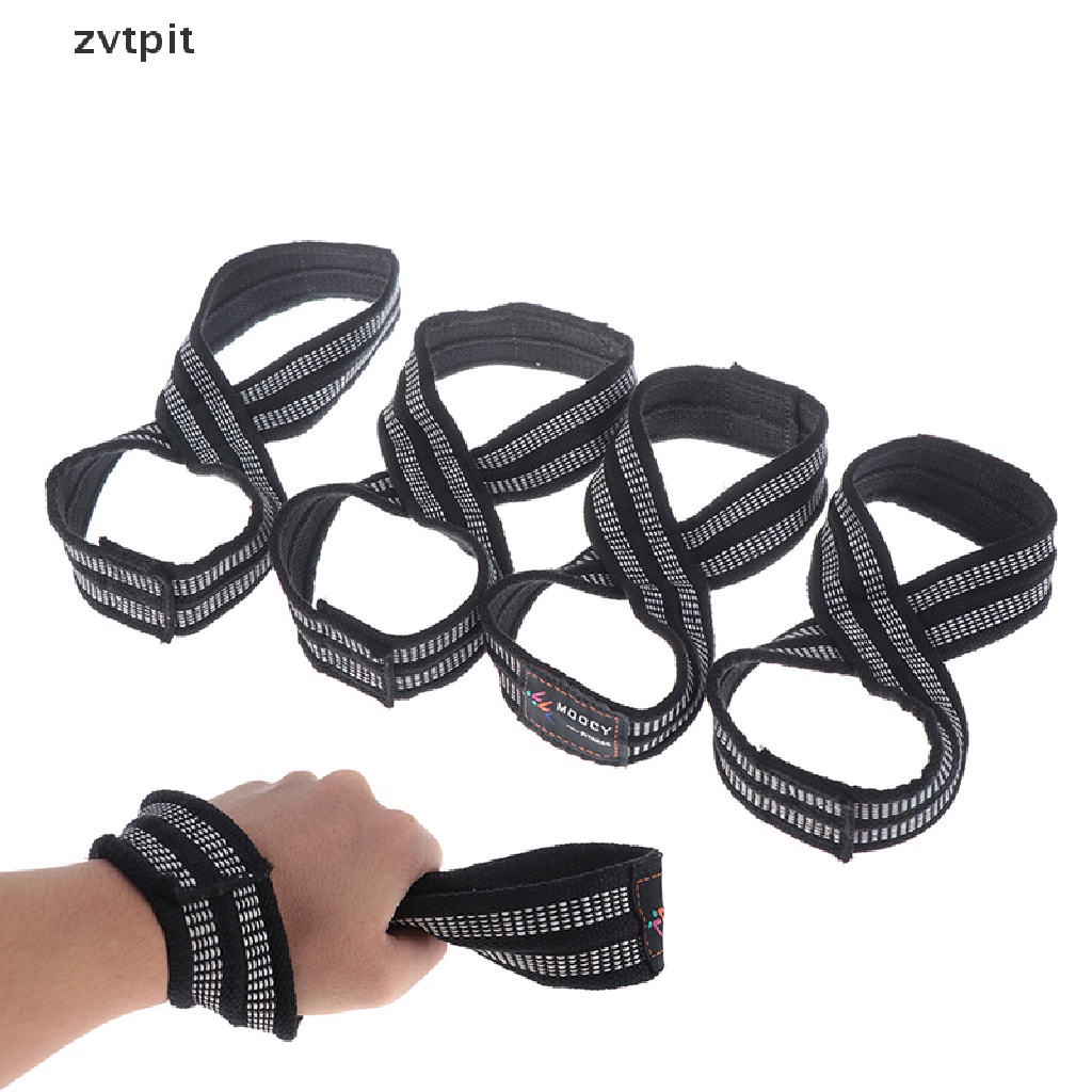 [ZVPT] 1Pair Figure 8 Straps for Deadlift Weight Lifting Shrugs Heavy