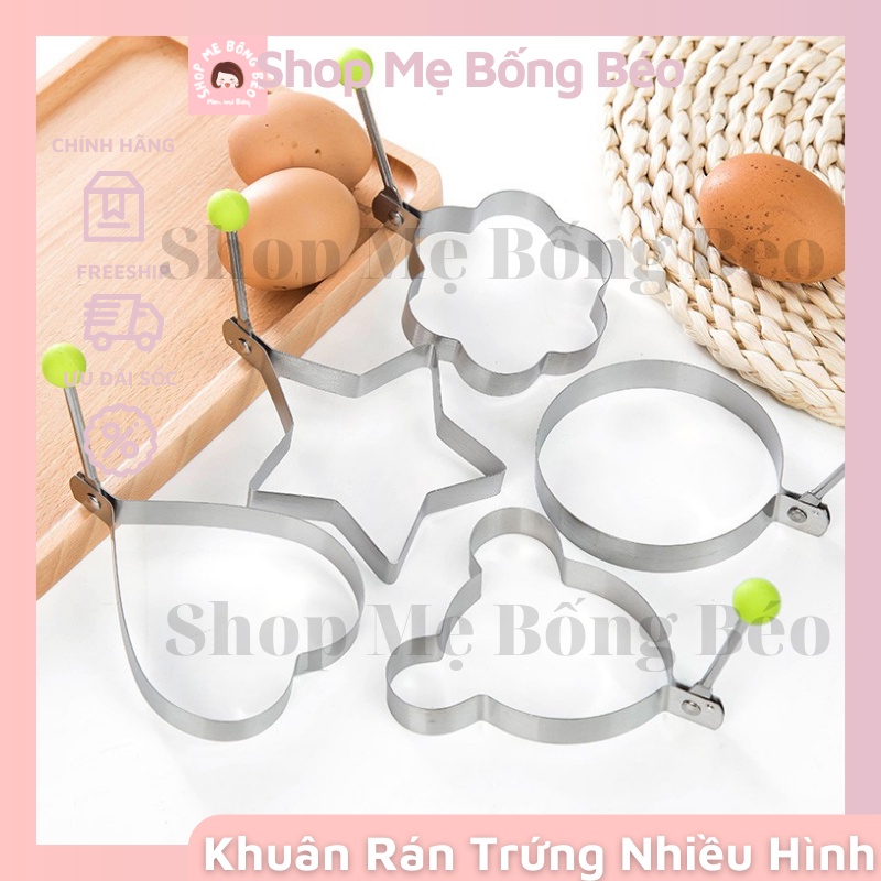 Khuôn Rán Trứng Ốp La, Bánh - Khay Chiên Tạo Nhiều Hình Cute Có Núm Cầm ...