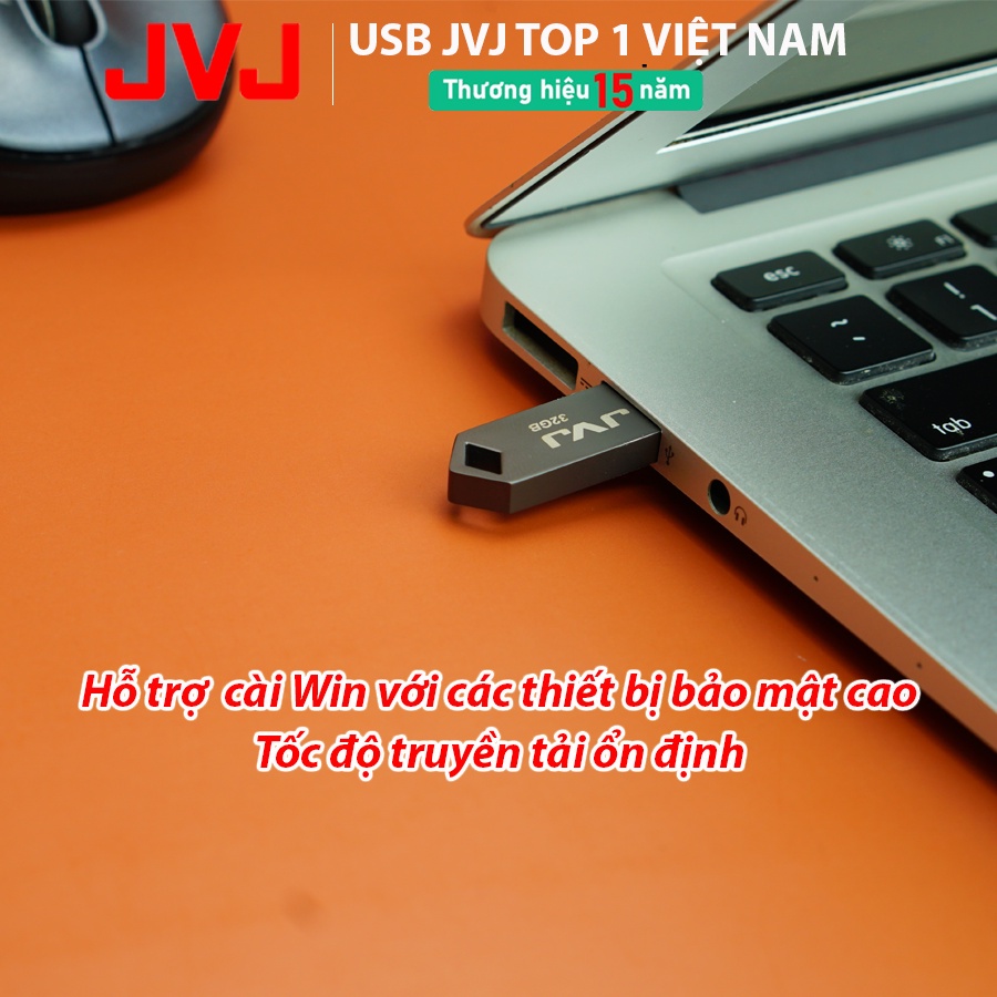 Ảnh USB 32Gb 64Gb 2.0 JVJ L66 siêu nhỏ vỏ kim loại - tốc độ 30MB/s chống nước, chống sốc, chống va đập -Bảo hành 5 năm 1