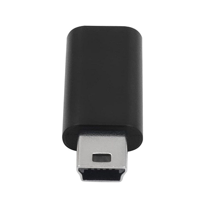 USB C sang Mini USB 2.0 Adapter Loại C Nữ sang Mini USB Nam Chuyển Đổi Adapter Cho GoPro MP3 Người Chơi Dash Cam, Đen