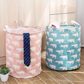 Giỏ Vải Đựng Đồ Đa Năng Gấp Gọn - Sọt Vải Đựng Quần Áo, Đồ Chơi Họa Tiết Xinh Xắn 88088
