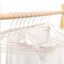 Mya 10 Chiếc Người Lớn Trẻ Em Kim Loại Thanh treo móc quần áo Có Lớp Phủ Nhựa Phù Hợp Với Áo Phơi Giá Đỡ Móc Chống Trơn Trượt Đầm Hol