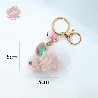 Móc chìa Khoá Thỏ Bông Kute, Móc Khoá Keychain Thỏ Bông Dễ Thương