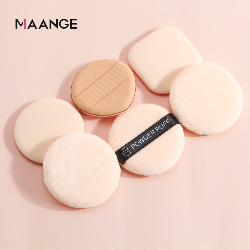 Ảnh MAANGE Bộ 6 Bông Mút Trang Điểm Dụng Ướt & Khô Chuyên Nghiệp Tròn 30g 2