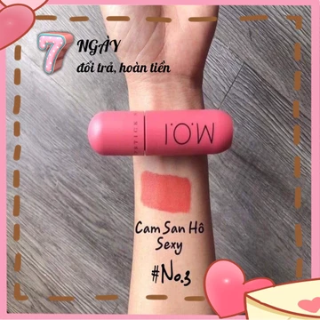Cam San Hô - No3 Sexy Son kem lì S.Girl M.O.I Cosmetics Hồ Ngọc Hà