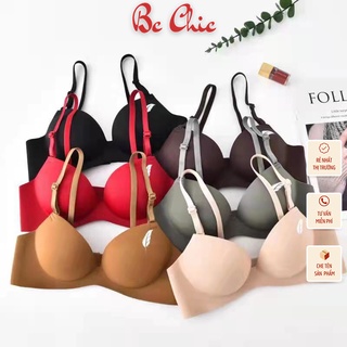 Áo lót hình lông vũ viền thẳng A01, áo lót nữ hình bàn tay nâng đẩy ngực chống xệ BC_CHIC LINGERIE