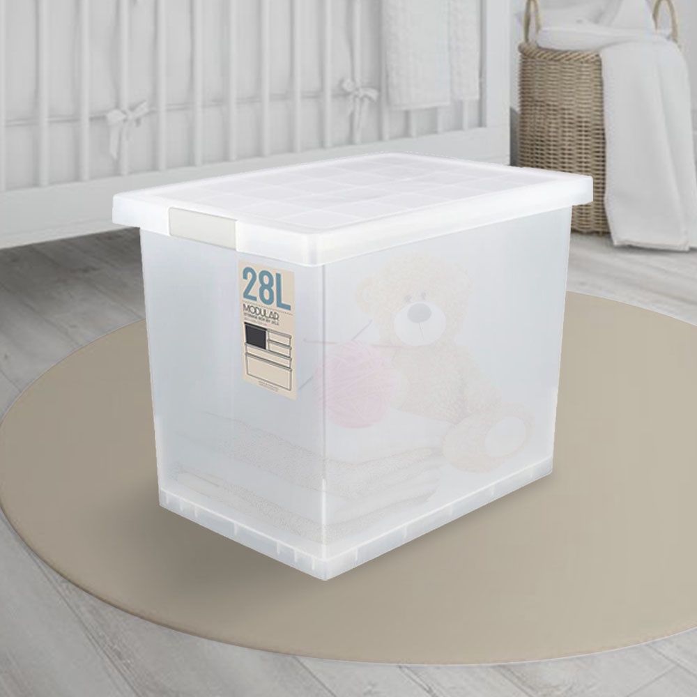 HomeBase STACKO Thùng nhựa đựng đồ đa năng 28L Thái Lan W28.4xH32 ...
