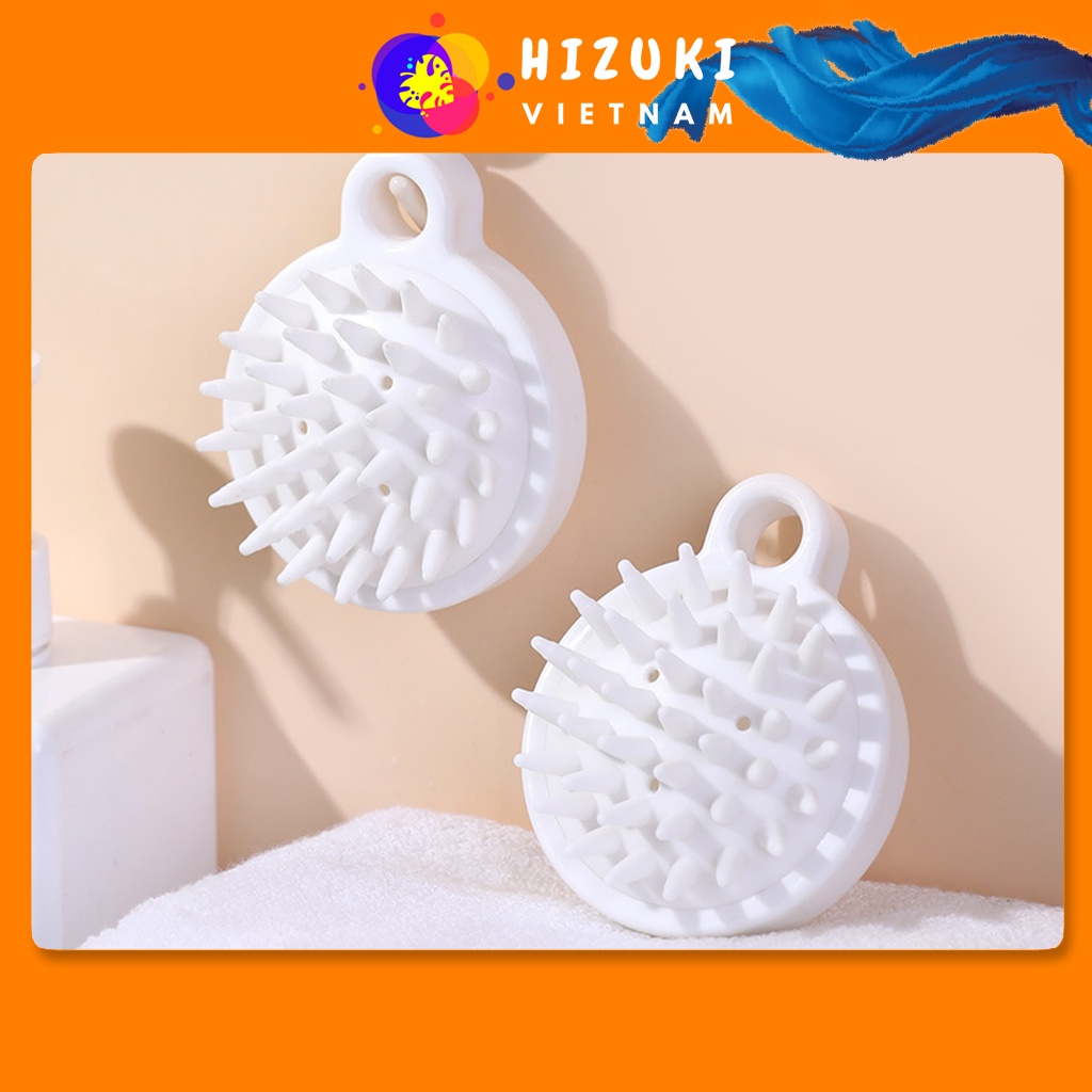 Lược Gội Đầu Massage Silicon Giúp Mát Xa Da Đầu Giảm Rụng Tóc Kích Thích Mọc Tóc