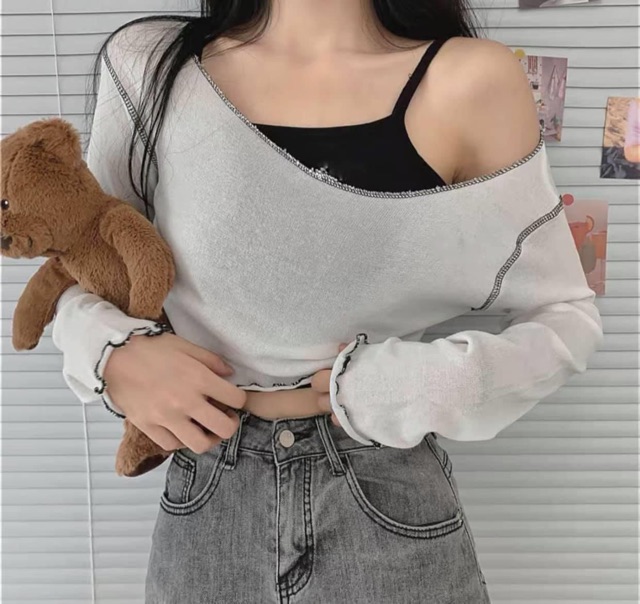 set áo 2 món croptop cực chất