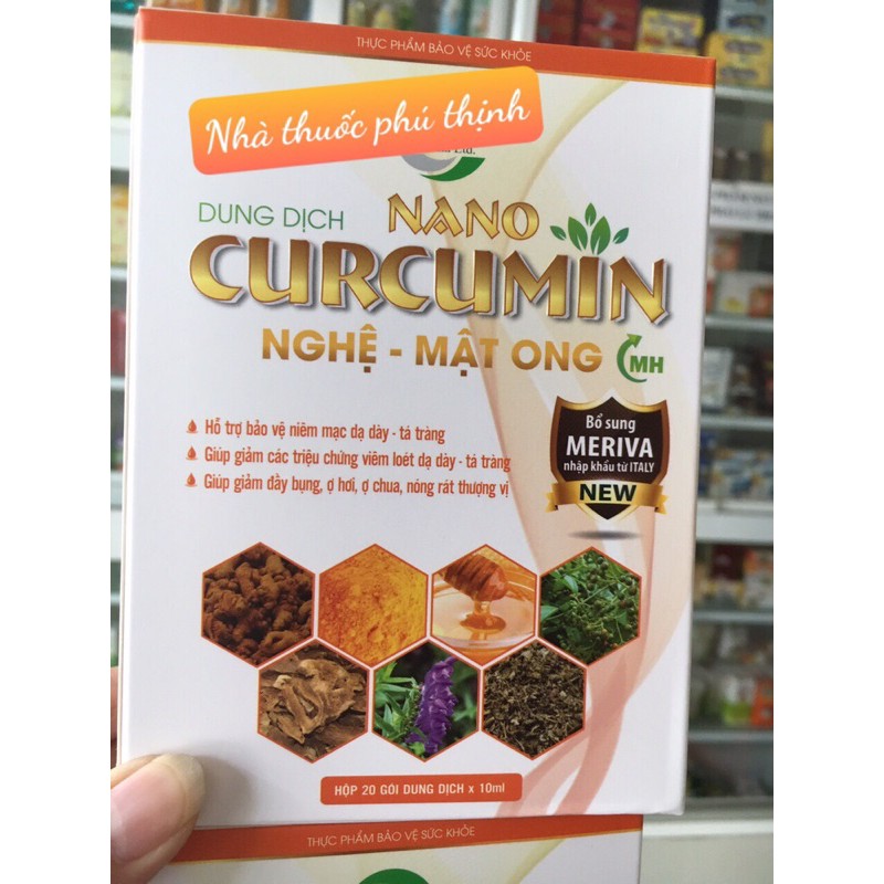 ✅(chính hãng) nano Curcumin nghệ mật ong hộp 20 gói,date mới nhất