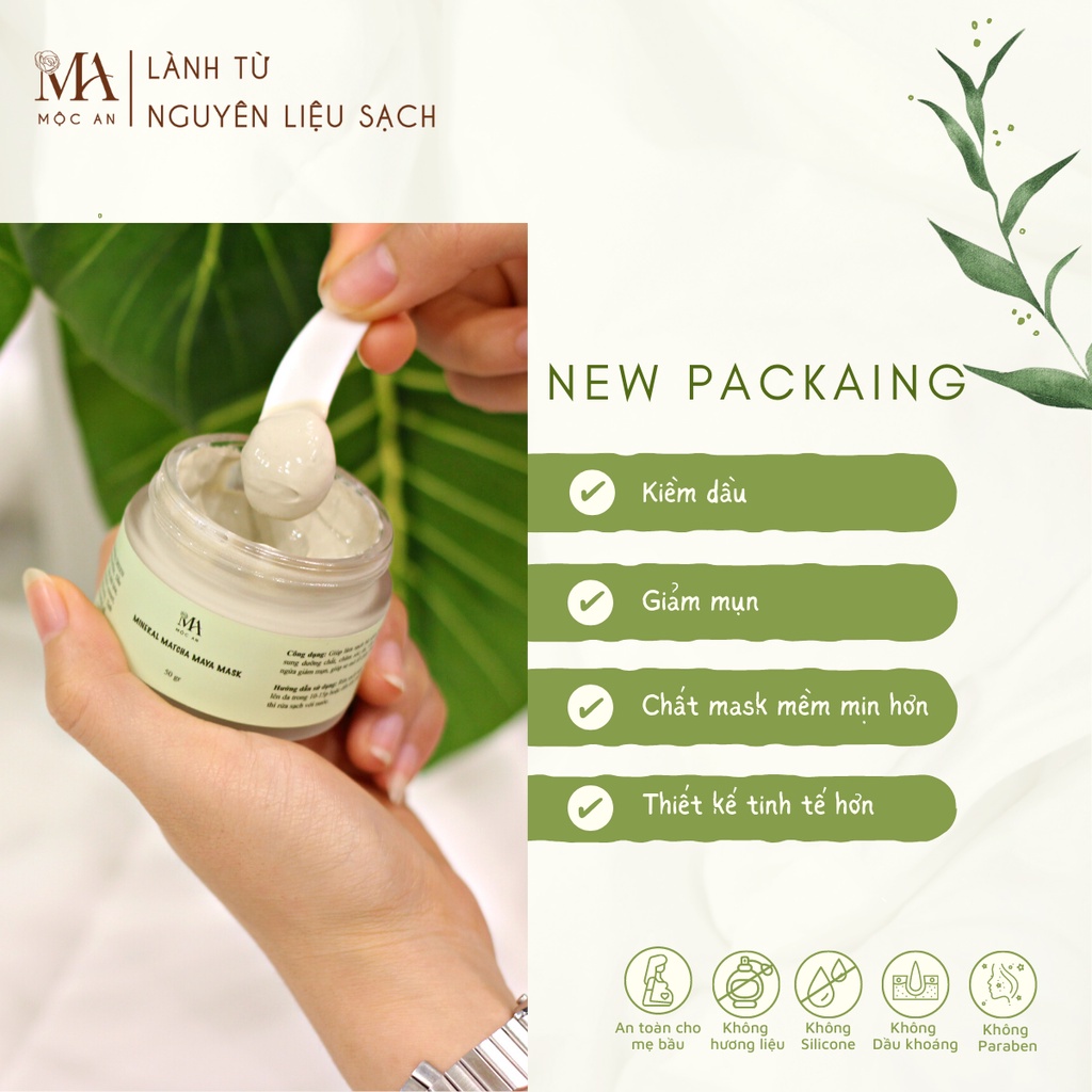 Mô tả Mặt Nạ Bùn Khoáng Mộc An Giúp Giảm Mụn, Dưỡng Da Tươi Trẻ Mineral Maya Mask 50g - 4