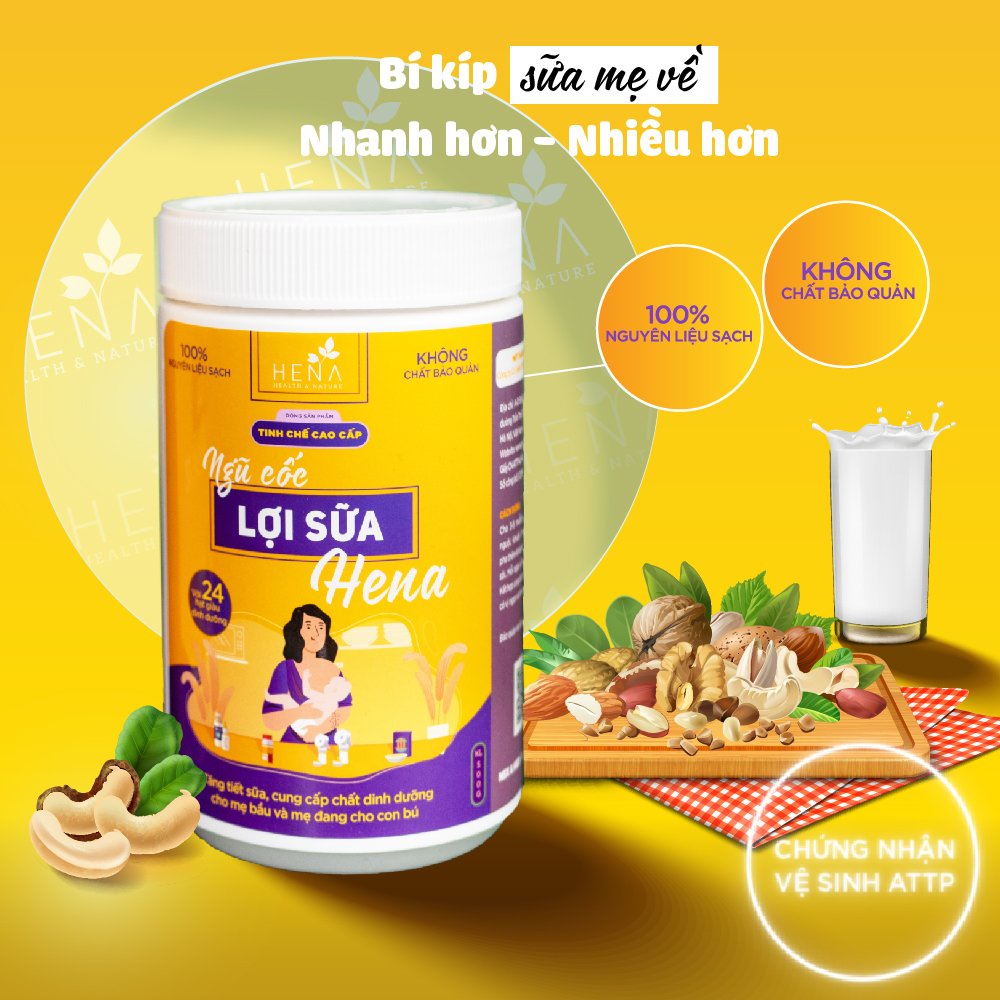 Ngũ Cốc Lợi Sữa Hena 500g