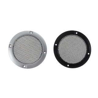 R * 2 Chiếc Loa Nướng 3 "Bảo Vệ Loa Siêu Trầm Khung Lưới Tản Nhiệt Lưới Thép Trang Trí Vòng Tròn DIY Phụ Kiện