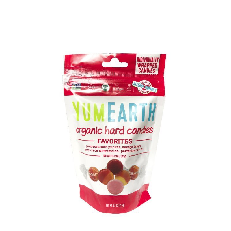 Kẹo viên hữu cơ 4 hương vị trái cây Yumearth 93.6g