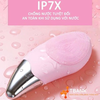 [RẺ VÔ ĐỊCH]Máy Rửa Mặt Aikedili Sonic Facial Brush  - Làm Sạch Sâu - Chống Nước Tuyệt Đối