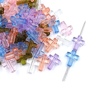 Set 20 Mặt Vòng cổ Hình Thánh Giá Trong Suốt Làm Trang Sức Cho Nữ
